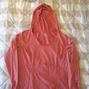 Eddie Bauer Lightweight Long Sleeve Hooded Altheletic Shirt